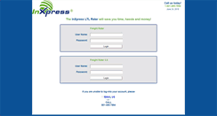 Desktop Screenshot of inxpressrater.com